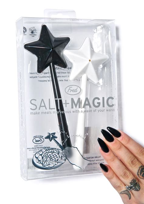 Magic wand salt and pepper shakers